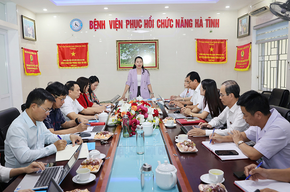 Đại biểu tham dự cuộc làm việc.
